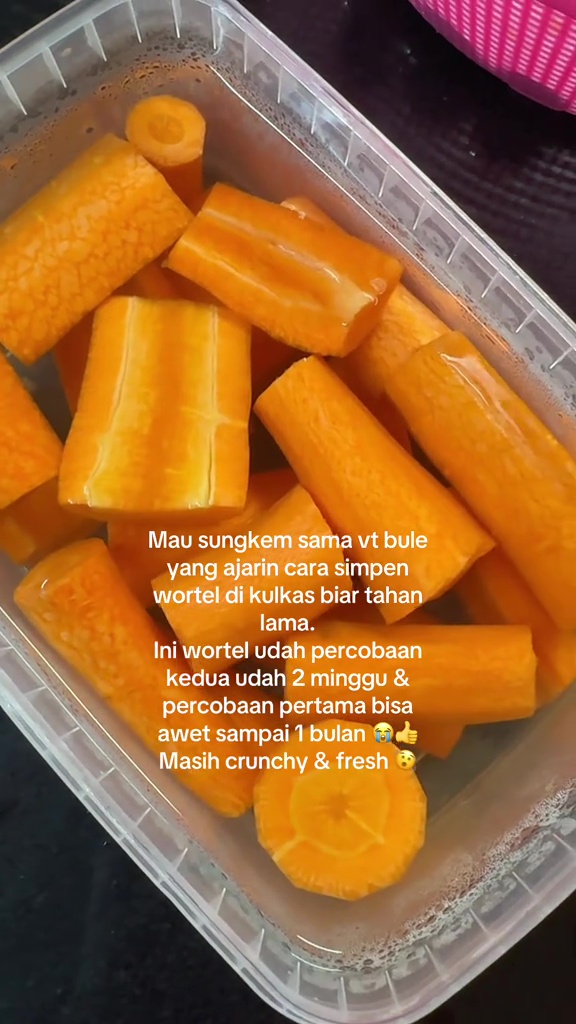 Ingin stok wortel tetap renyah dan tak layu tanpa freezer? Coba pakai trik ini biar awet 1 bulan