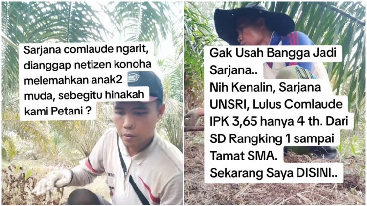 Viral pria lulusan universitas top IPK cumlaude, kini bahagia jadi petani, ini kisah lengkapnya
