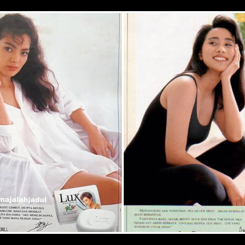 Potret lawas 9 seleb jadi model sabun Lux 90-an, pesona Ida Yulidina istri Menkeu Purbaya manglingi