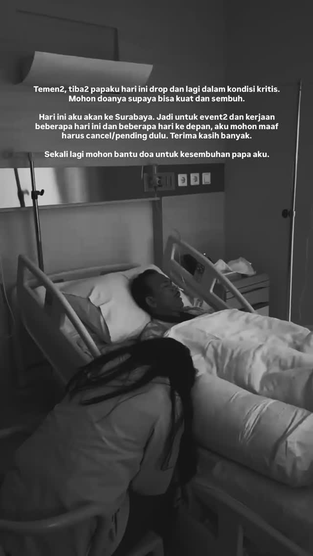 Jerome Polin berduka, sang ayah meninggal dunia setelah terbaring kritis di rumah sakit