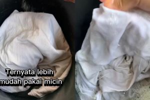 Wajib dicoba! Baju putih kusam bisa cerah lagi cuma pakai micin, begini cara pakainya biar efektif
