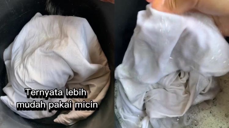 Wajib dicoba! Baju putih kusam bisa cerah lagi cuma pakai micin, begini cara pakainya biar efektif
