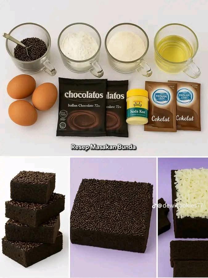 9 Resep brownies kukus simpel homemade empuk dan moist, cocok untuk camilan keluarga
