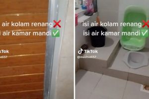 Potret bak mandi segede kolam renang di rumah ini bikin netizen merinding sekaligus was-was