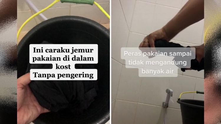 Musim hujan bikin cucian susah kering? Wanita ini spill trik jemur baju dalam kamar antiapek