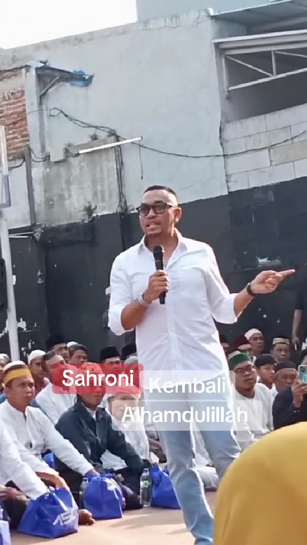 7 Potret Ahmad Sahroni muncul perdana di depan publik, ungkit soal rumah dijarah, tegaskan tak korupsi