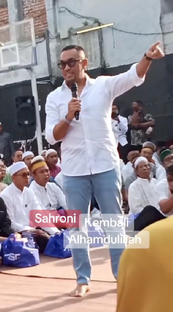 7 Potret Ahmad Sahroni muncul perdana di depan publik, ungkit soal rumah dijarah, tegaskan tak korupsi