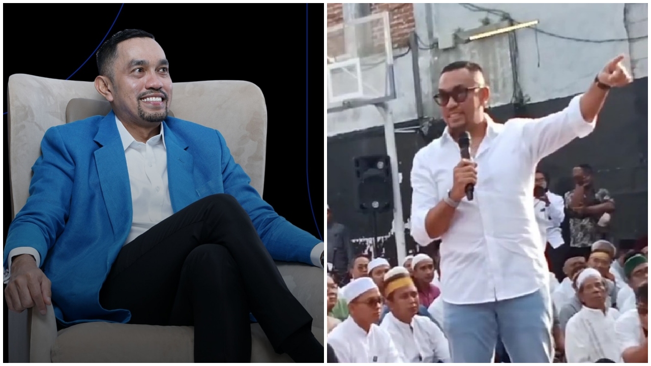7 Potret Ahmad Sahroni muncul perdana di depan publik, ungkit soal rumah dijarah, tegaskan tak korupsi