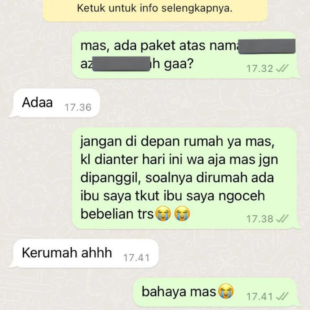 15 Chat lucu antara kurir dan pelanggan bikin ngakak, interaksinya udah kayak sama bestie sendiri