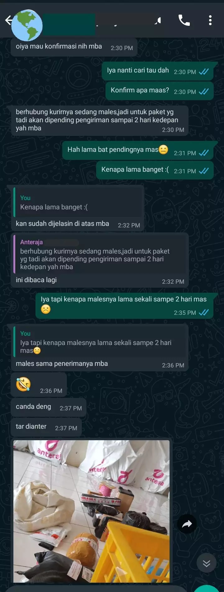 15 Chat lucu antara kurir dan pelanggan bikin ngakak, interaksinya udah kayak sama bestie sendiri