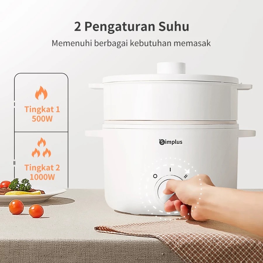 9 Panci listrik portable harga di bawah Rp300 ribu, hemat listrik dan masak jadi super cepat