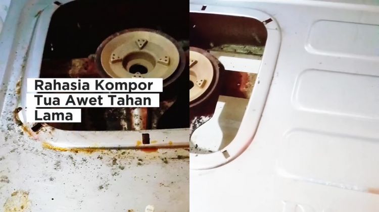 Rahasia kompor gas selalu awet bersih dan tak berkarat hingga tahunan, cukup pakai 2 bahan dapur ini