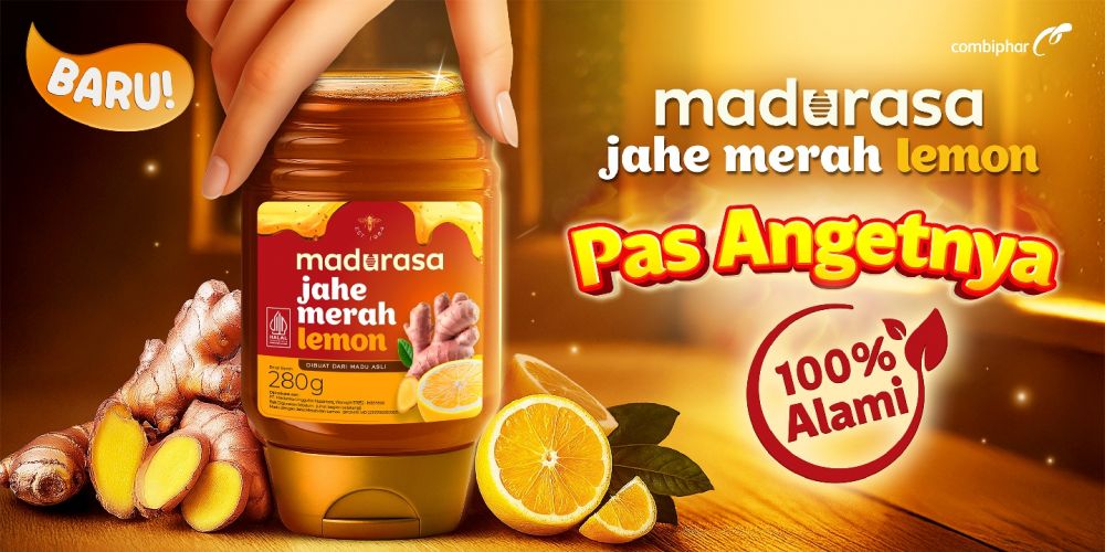 Mau jaga stamina biar tak drop di jam rawan? Madurasa Jahe Merah Lemon kini tersedia di Indomaret