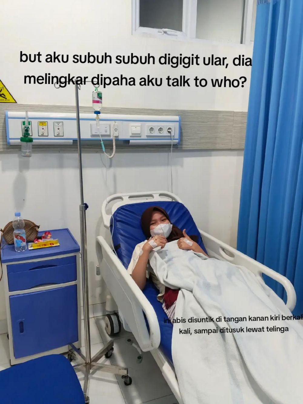 Bangun tidur dikira haid, wanita ini tak sadar paha dililit & digigit ular, ngaku kayak digigit nyamuk