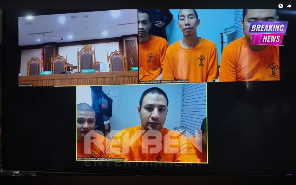 7 Potret Ammar Zoni jalani persidangan kasus narkoba di Nusakambangan, kini rambutnya plontos