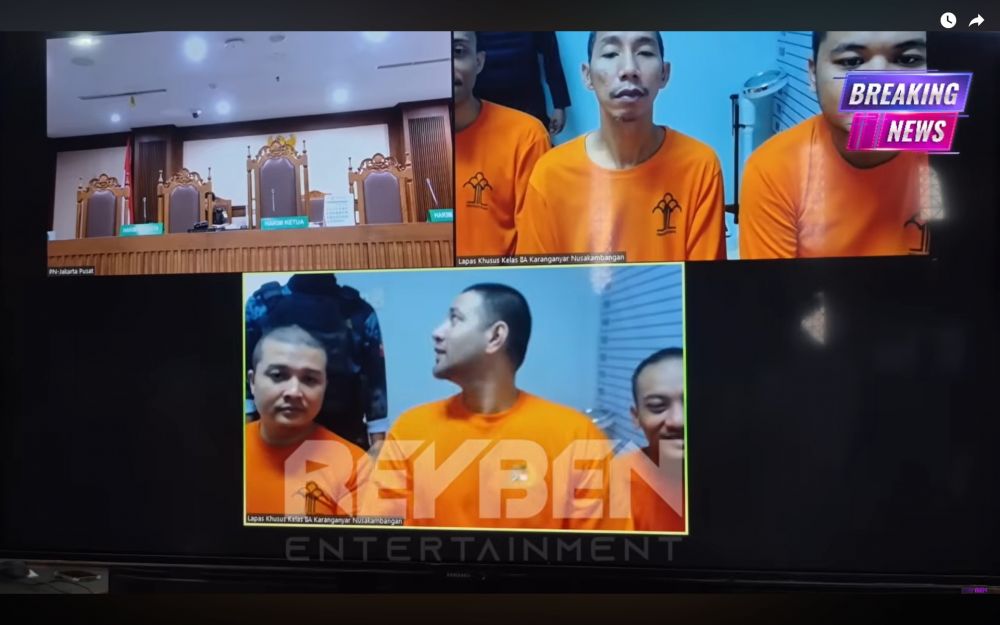 7 Potret Ammar Zoni jalani persidangan kasus narkoba di Nusakambangan, kini rambutnya plontos