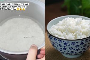 Wanita ini masak nasi pakai cuka biar tak cepat basi, ada tambahan 2 bumbu dapur biar rasanya enak