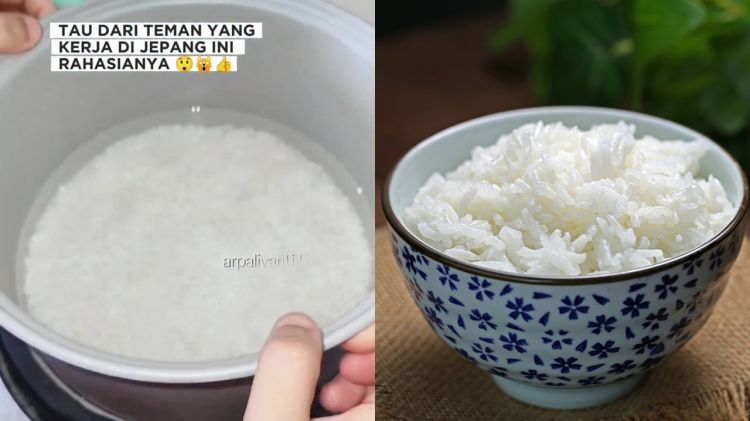 Wanita ini masak nasi pakai cuka biar tak cepat basi, ada tambahan 2 bumbu dapur biar rasanya enak