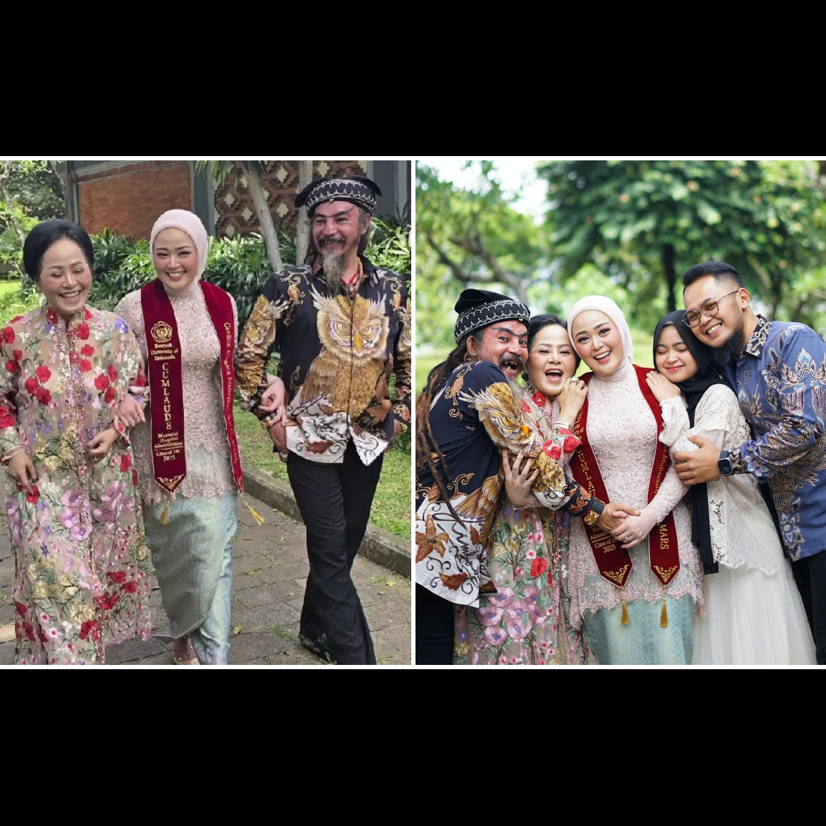 9 Potret Limbad hadiri wisuda S2 anaknya Cecillia Gina, dikenal garang ternyata family man