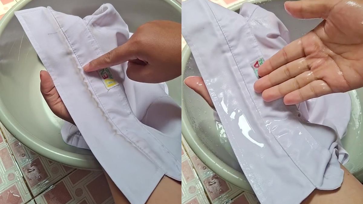Jangan direndam pemutih, ini cara hilangkan kerak bekas keringat di kerah baju putih pakai jeruk nipis