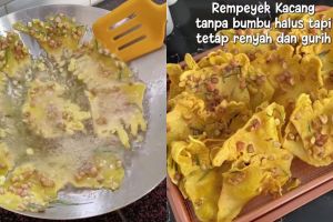 Ingin bikin peyek kacang tapi malas ulek bumbu? Coba gunakan trik ini, cuma butuh 3 langkah praktis