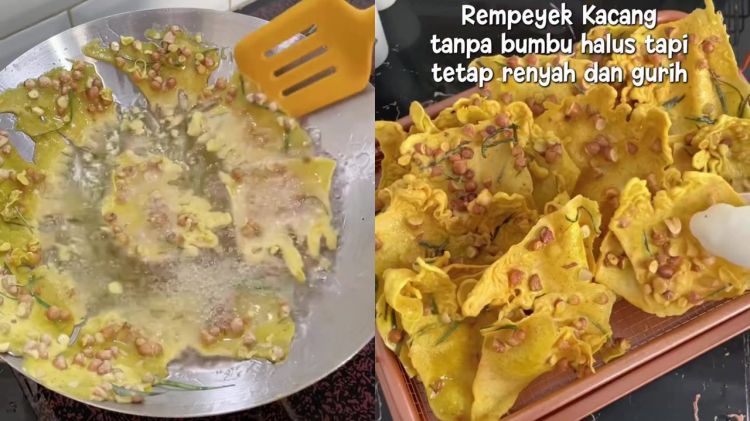 Ingin bikin peyek kacang tapi malas ulek bumbu? Coba gunakan trik ini, cuma butuh 3 langkah praktis