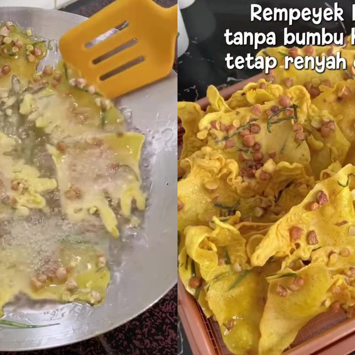 Ingin bikin peyek kacang tapi malas ulek bumbu? Coba gunakan trik ini, cuma butuh 3 langkah praktis
