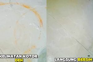 Lantai berkarat karena bekas tabung gas? Bersihkan pakai 2 bahan ini biar langsung hilang tak berbekas