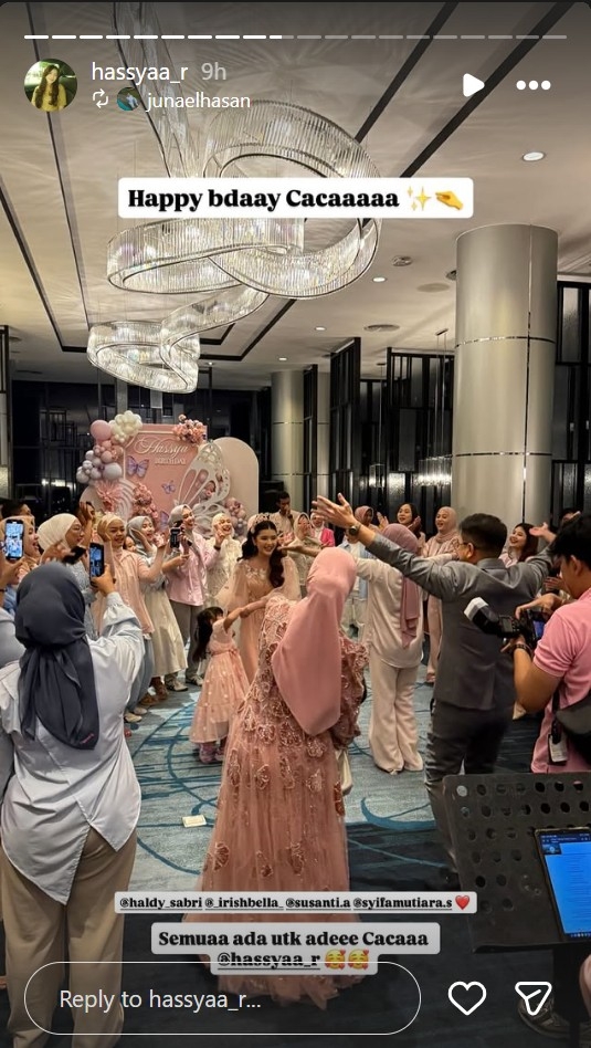 9 Momen ulang tahun Hassya anak kandung Haldy Sabri, sikap Irish Bella ke putri sambung tuai pujian