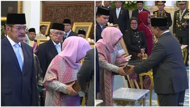 9 Potret Tutut dan Bambang Trihatmodjo wakili trah Cendana terima gelar Soeharto pahlawan, ucap syukur