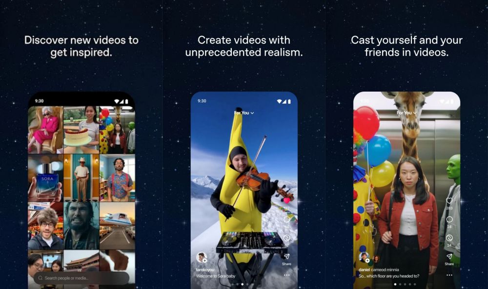 Akhirnya aplikasi Sora AI hadir di Play Store, ini cara download dan bikin konten dengan gampang!