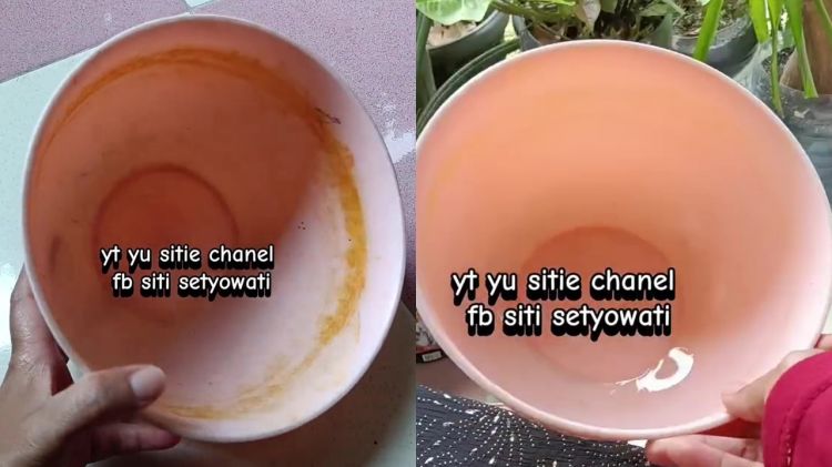 Jangan cuma pakai pasta gigi buat bersihkan noda kunyit di perabot plastik, tambah 1 bahan dapur ini