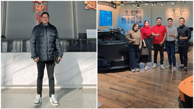 9 Potret Haji Najmuddin, crazy rich Makassar viral beri kado Lamborghini untuk anak ultah ke-9
