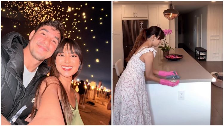 Kini tinggal bareng suami di Amerika Serikat, intip 9 potret dapur rumah Aurelie Moeremans