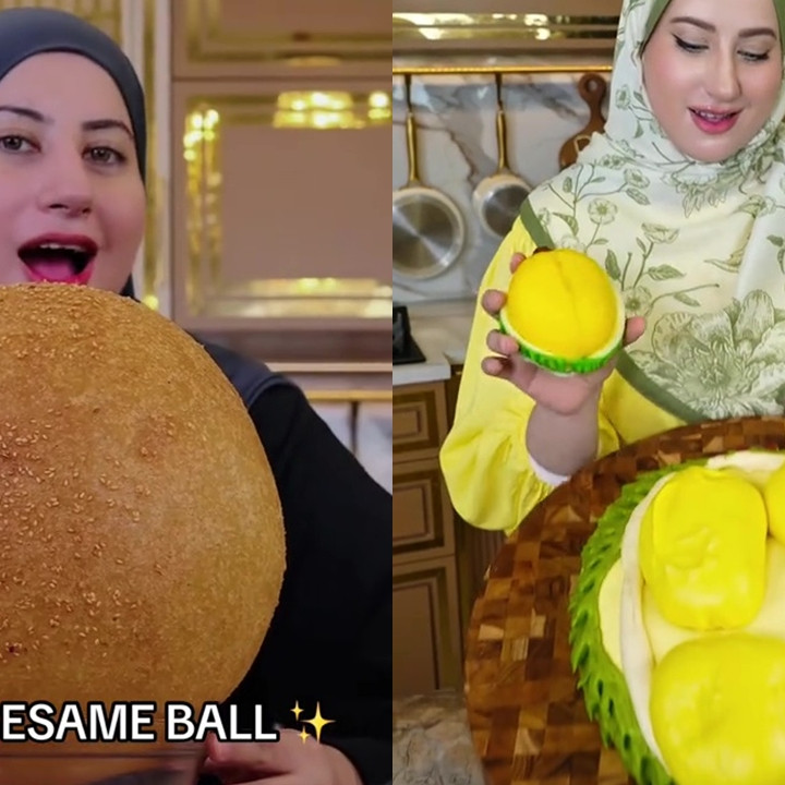 Bikin proyek "food megalodon", ini 7 potret makanan jumbo ala Tasyi Athasyia, ada donat setengah meter