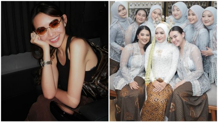 9 Potret Amanda Manopo jadi bridesmaid sahabatnya non seleb, penampilannya dengan makeup tipis dipuji