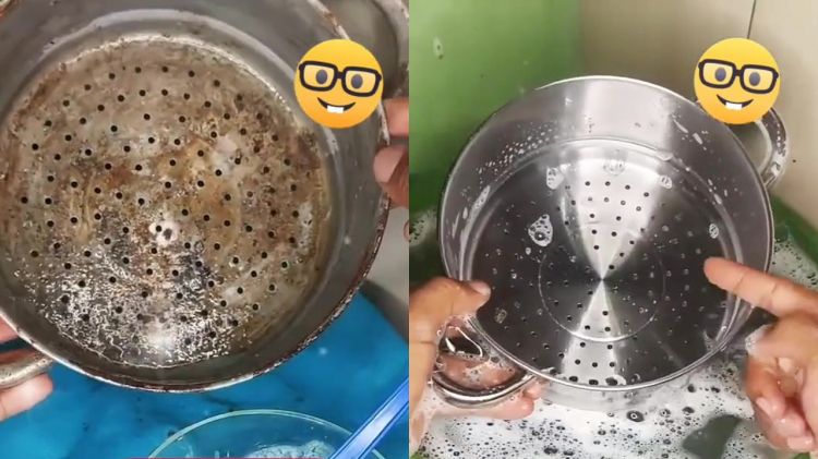 Panci kukusan berkarat bisa hilang lagi dengan cairan ini, modalnya tak cuma sabun cuci piring