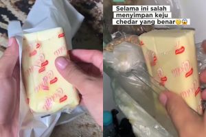 Keju mudah retak dan kering saat disimpan di kulkas? Coba pakai cara ini biar tetap lembut