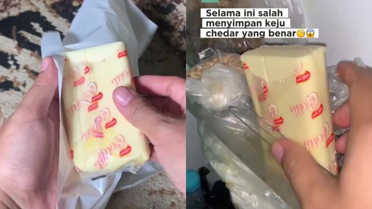 Keju mudah retak dan kering saat disimpan di kulkas? Coba pakai cara ini biar tetap lembut