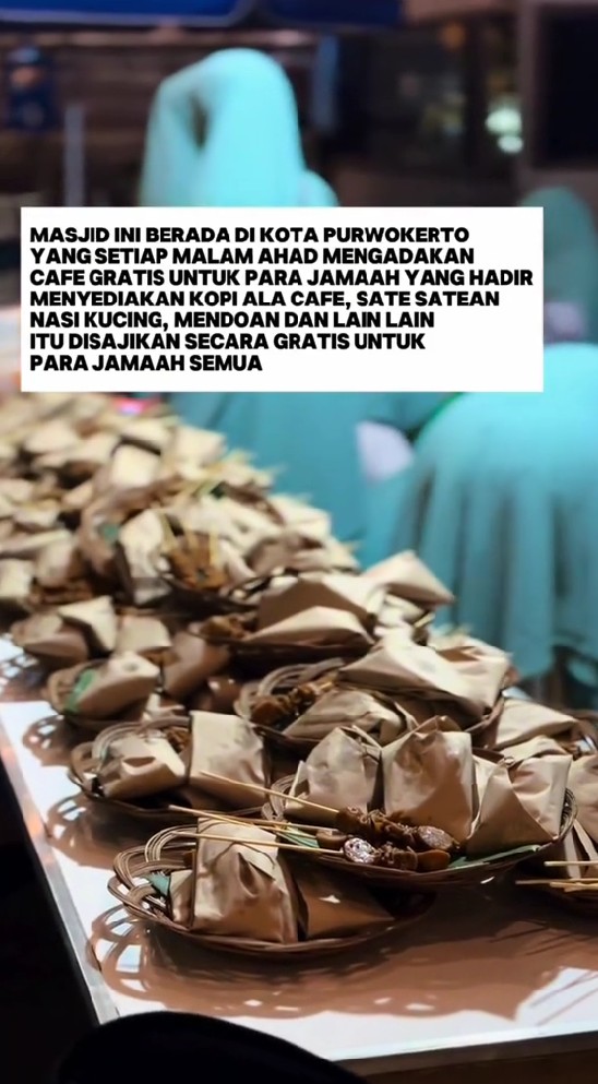 Viral masjid di Purwokerto sediakan kasur untuk musafir numpang tidur dan kafe gratis, ini 7 potretnya