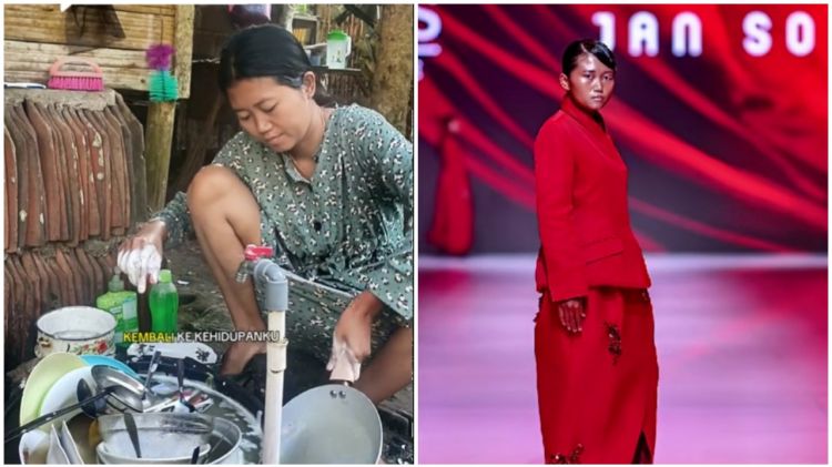 Viral emak-emak bisa tampil di Jakarta Fashion Week, 9 potretnya saat catwalk bak model profesional