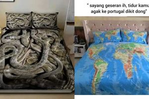 11 Desain seprai kasur antimainstream ini bikin susah tidur, saking estetiknya bikin gagal fokus