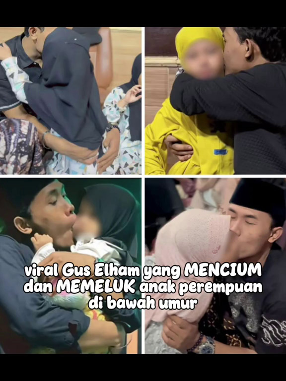 Video Gus Elham ciumi anak kecil saat ceramah viral bikin geram masyarakat, begini klarifikasinya