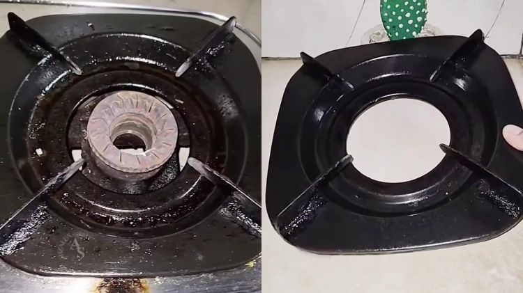 Tatakan kompor penuh kerak dan lemak? Atasi dengan 3 bahan dapur ini, sekali gosok langsung kinclong