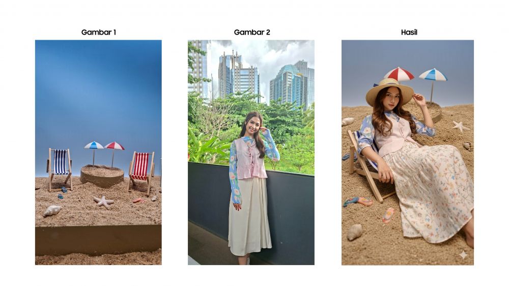 Cara edit foto pakai AI Nano Banana di Samsung Galaxy A56, update dulu ke One UI 8