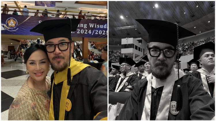 Umur bukan jadi halangan, ini 9 potret Ferry Salim wisuda S-2 hukum di usia 58 tahun