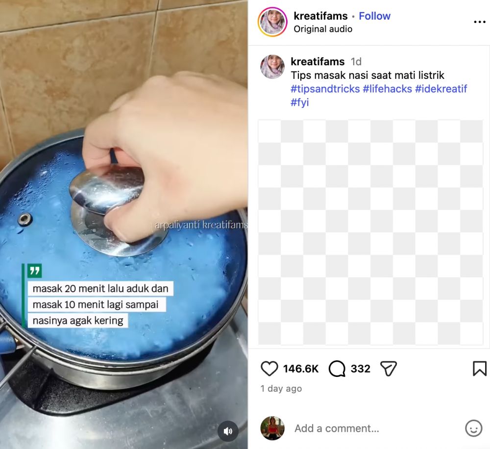 Masak nasi tanpa magic com & panci khusus dengan trik kreatif ini, matang dalam 30 menit