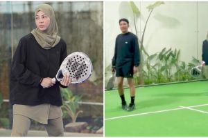 Natasha Rizky latihan main padel, pelatihnya ternyata Desta, ini 7 potret akurnya dengan eks suami