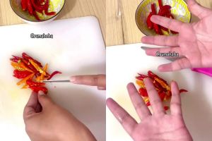 Jari terasa pedas usai potong cabai? Jangan cuci dengan sabun, pakai 1 bahan ini biar cepat hilang