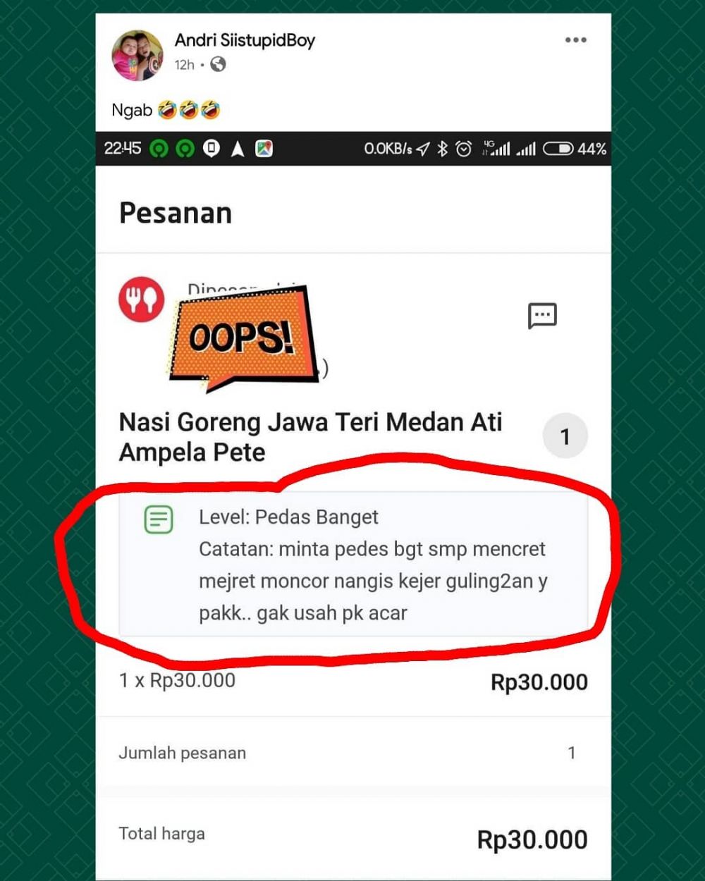 11 Catatan kocak pelanggan di aplikasi ojek online ini bikin penjual dan driver bingung tapi lucu